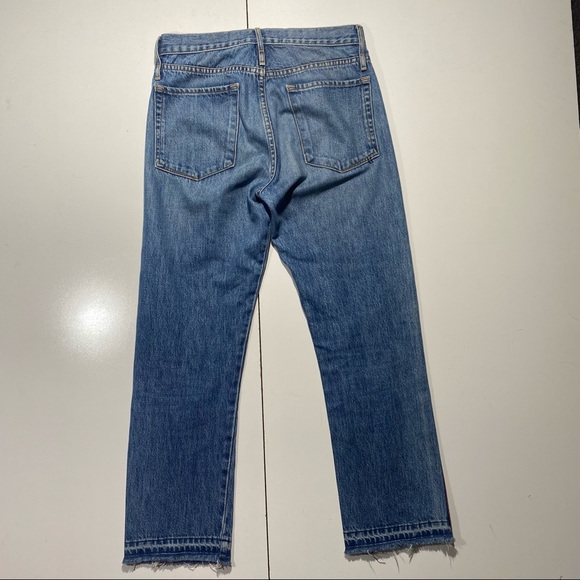 Calvin Rucker Rebel Selvage High Vintage Straight 100% Cotton Raw Hem Jeans 27 - Picture 6 of 15
